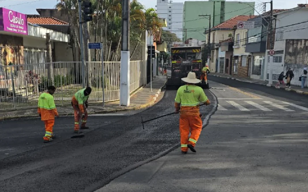 Prefeitura suspende aplicação de micropavimento do Programa Vias Novas devido às condições climáticas