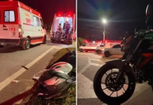 Acidente de trânsito deixa duas pessoas feridas na Rodovia Capitão Bardoino