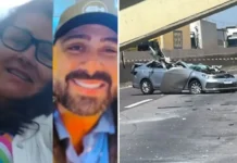 Mãe e filho morrem após passarela desabar sobre carro na Fernão Dias, em Vargem