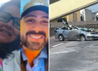 Mãe e filho morrem após passarela desabar sobre carro na Fernão Dias, em Vargem