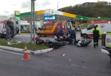 Colisão entre moto e moto deixa duas vítimas em Bragança Paulista
