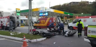 Colisão entre moto e moto deixa duas vítimas em Bragança Paulista