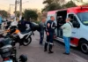 Colisão entre motocicleta e bicicleta é registrada na Avenida Juscelino Kubitschek