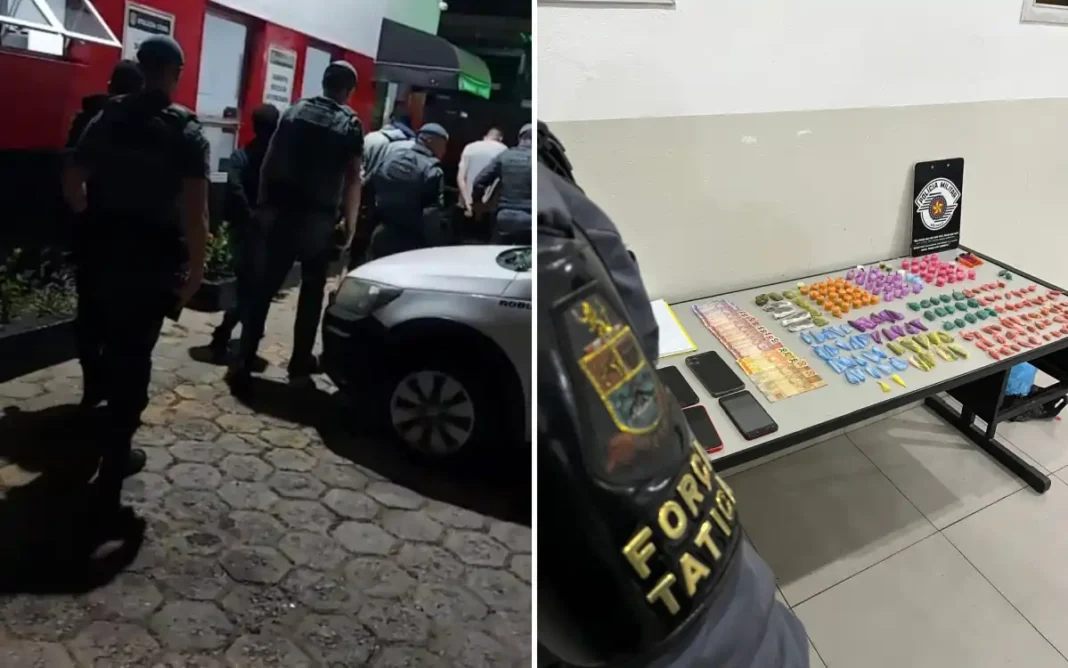 FORÇA TÁTICA PRENDE HOMEM E APREENDE TRÊS ADOLESCENTES COM DROGAS EM BRAGANÇA PAULISTA