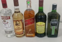 Furtou bebidas, tentou sair na mão durante a contenção e acabou preso