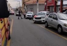 Motociclista fica ferido em acidente no Centro de Bragança Paulista
