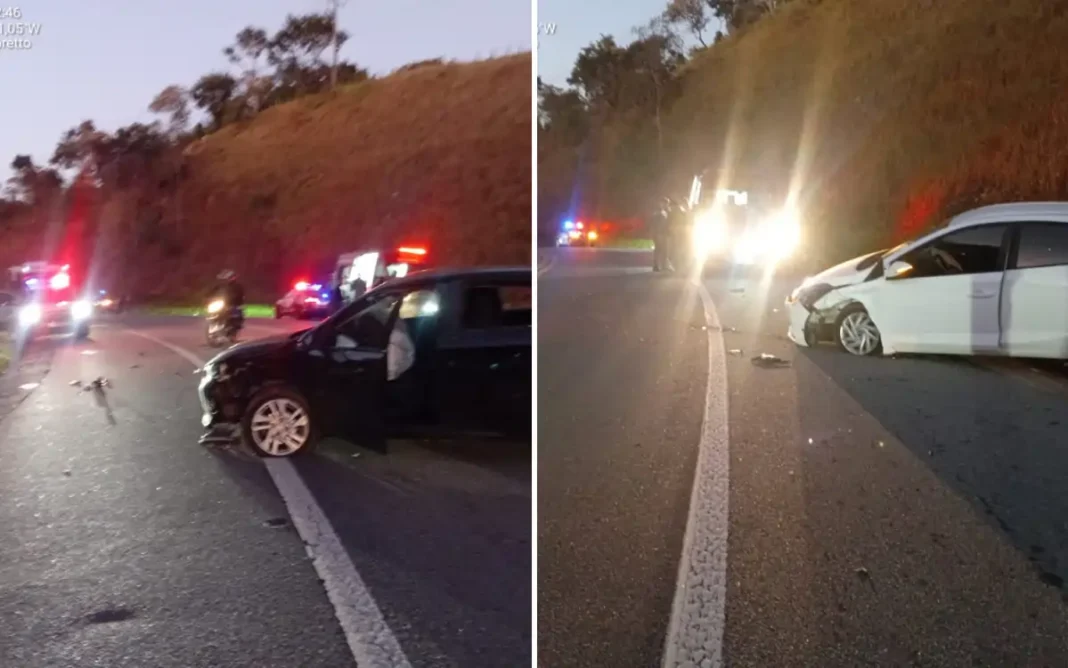 MOTORISTA FICA FERIDA EM COLISÃO FRONTAL NA RODOVIA BENEVENUTO MORETTO