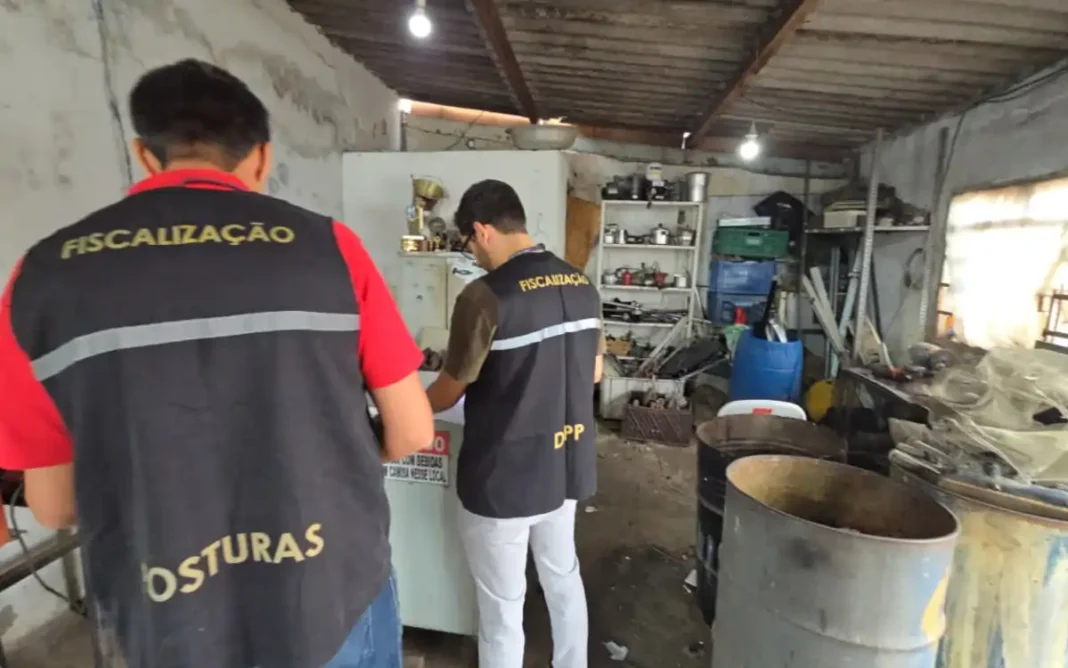 OPERAÇÃO SUCATA FECHA O CERCO CONTRA IRREGULARIDADES E INTERDITA ESTABELECIMENTOS