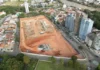 Obras da nova arena do Bragantino avançam com terraplanagem no terreno do antigo Nabi Abi Chedid