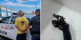 Homem é preso após disparo e ameaça durante briga em residência de Atibaia