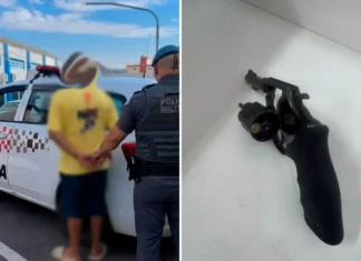 Homem é preso após disparo e ameaça durante briga em residência de Atibaia