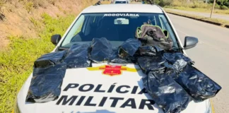 Policiamento Rodoviário prende homem com mais de 5 quilos de maconha na SP-063, em Bragança Paulista