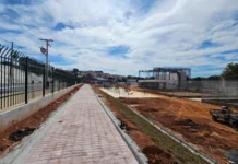 Parque da Juventude chega a 53,50% de execução e avança com novas estruturas