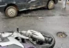 Acidente entre moto e carro deixa duas pessoas feridas na Vila Aparecida