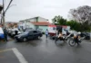 Acidente na Vila Municipal deixa motociclista e motorista feridos em Bragança Paulista