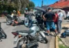 Acidente de trânsito envolve motocicleta e carro no Jardim Recreio