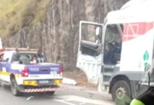 Caminhoneiro morre atropelado após parar carreta na Fernão Dias, em Extrema