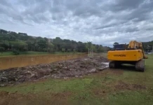 Desassoreamento do Lago do Taboão é concluído após retirada de 25 mil m³ de sedimentos