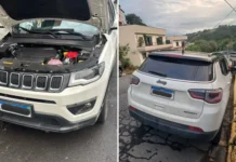 Homem é preso com Jeep Compass furtado e com sinais de adulteração em Amparo