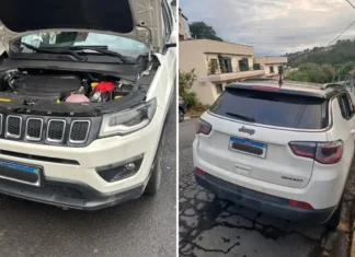 Homem é preso com Jeep Compass furtado e com sinais de adulteração em Amparo