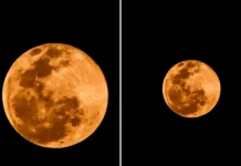Lua cheia ilumina o céu neste sábado e chama atenção pela beleza durante a noite
