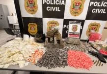 Operação da DISE apreende 19 kg de drogas e pistola calibre 9 mm em Bragança Paulista