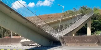 Motiva Minas inicia reconstrução de passarela na Rodovia Fernão Dias, em Vargem