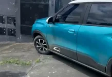 Veículo se envolve em acidente de trânsito no Jardim Águas Claras