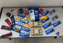 Mulher é presa por furto após ser localizada com produtos de estabelecimentos comerciais
