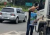 Adriano Pires realiza ação de campanha e defende túneis nos trevos