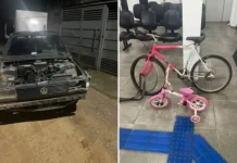 Após perseguição, passageiro é preso e motorista foge para área de mata