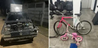 Após perseguição, passageiro é preso e motorista foge para área de mata