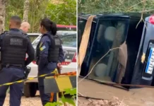 Bombeiros localizam corpo de mulher após carro ser arrastado por enxurrada em Pinhalzinho