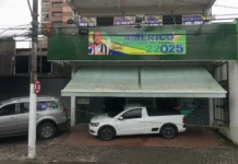 Comitê de Coronel Américo é alvo de furto no Centro de Bragança Paulista