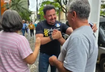 Delegado Sandro Montanari mantém agenda de campanha nas ruas nos últimos dias