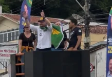 Grande carreata marca encerramento da campanha de Sandro Montanari em Bragança Paulista