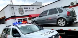 Polícia Militar recupera carro furtado em Nazaré Paulista