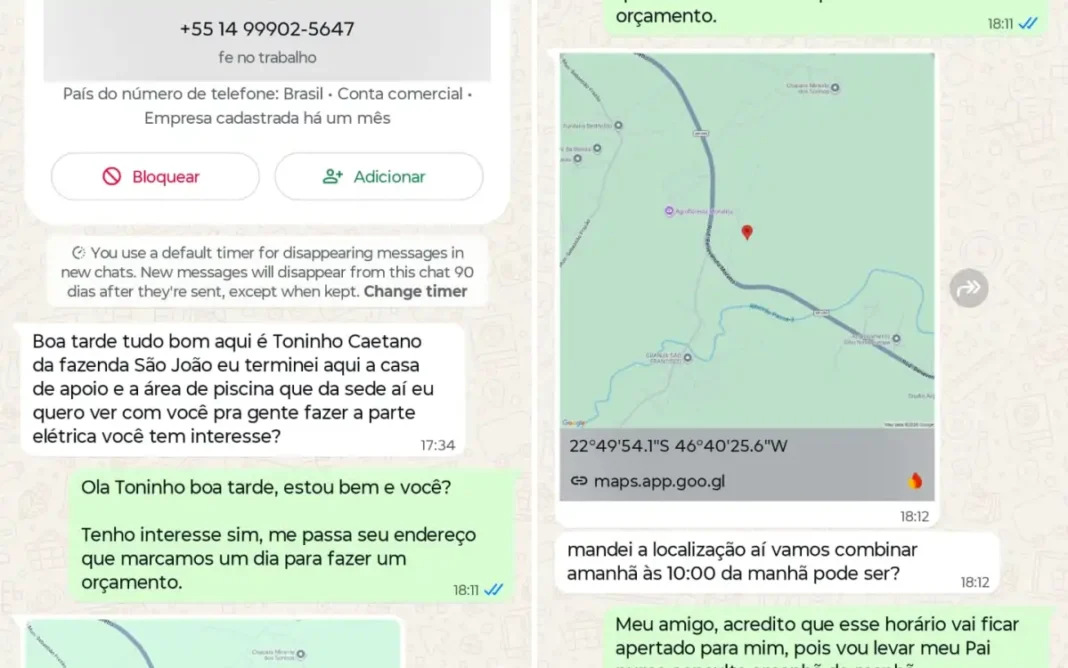 PRESTADORES DE SERVIÇOS SÃO ALVO DE TENTATIVA DE GOLPE EM BRAGANÇA PAULISTA