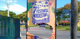 Prefeitura apura vandalismo contra banners do Festival Nordestino em Bragança Paulista