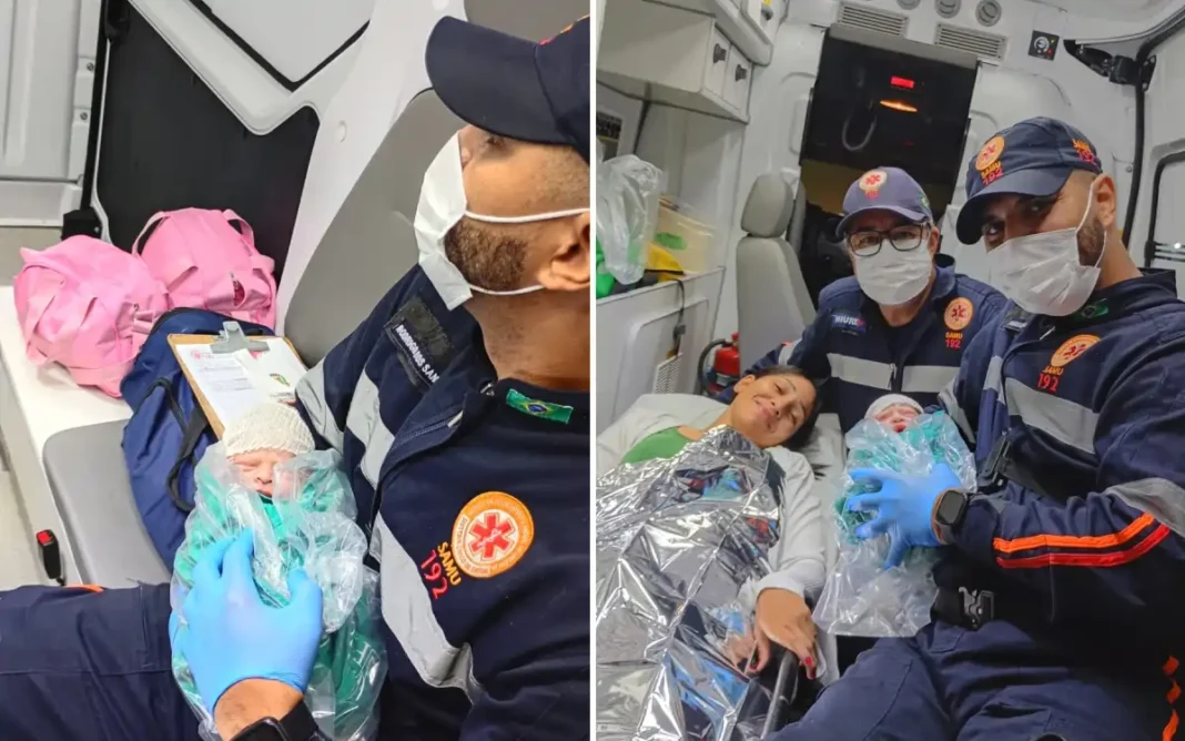Samu de Pinhalzinho realiza parto em Pedra Bela durante a madrugada