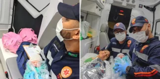 Samu de Pinhalzinho realiza parto em Pedra Bela durante a madrugada