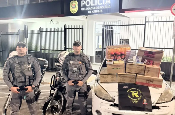 Trio é preso com produtos furtados durante ação da PM em Atibaia