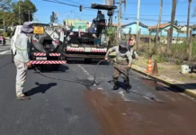 Vias Novas realiza serviços de recuperação do asfalto nesta quinta-feira em Bragança Paulista
